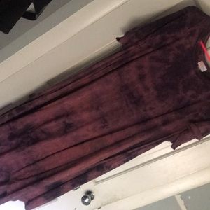 LuLaRoe Purple acid wash Carly XL